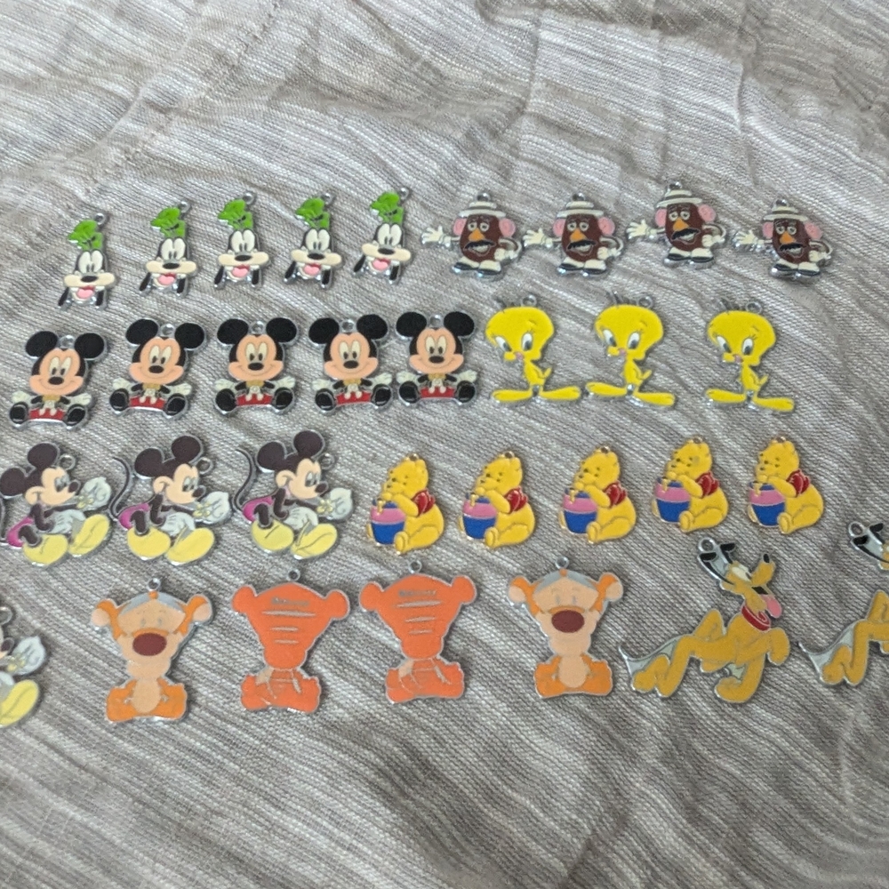 Disney Character Charms Lot